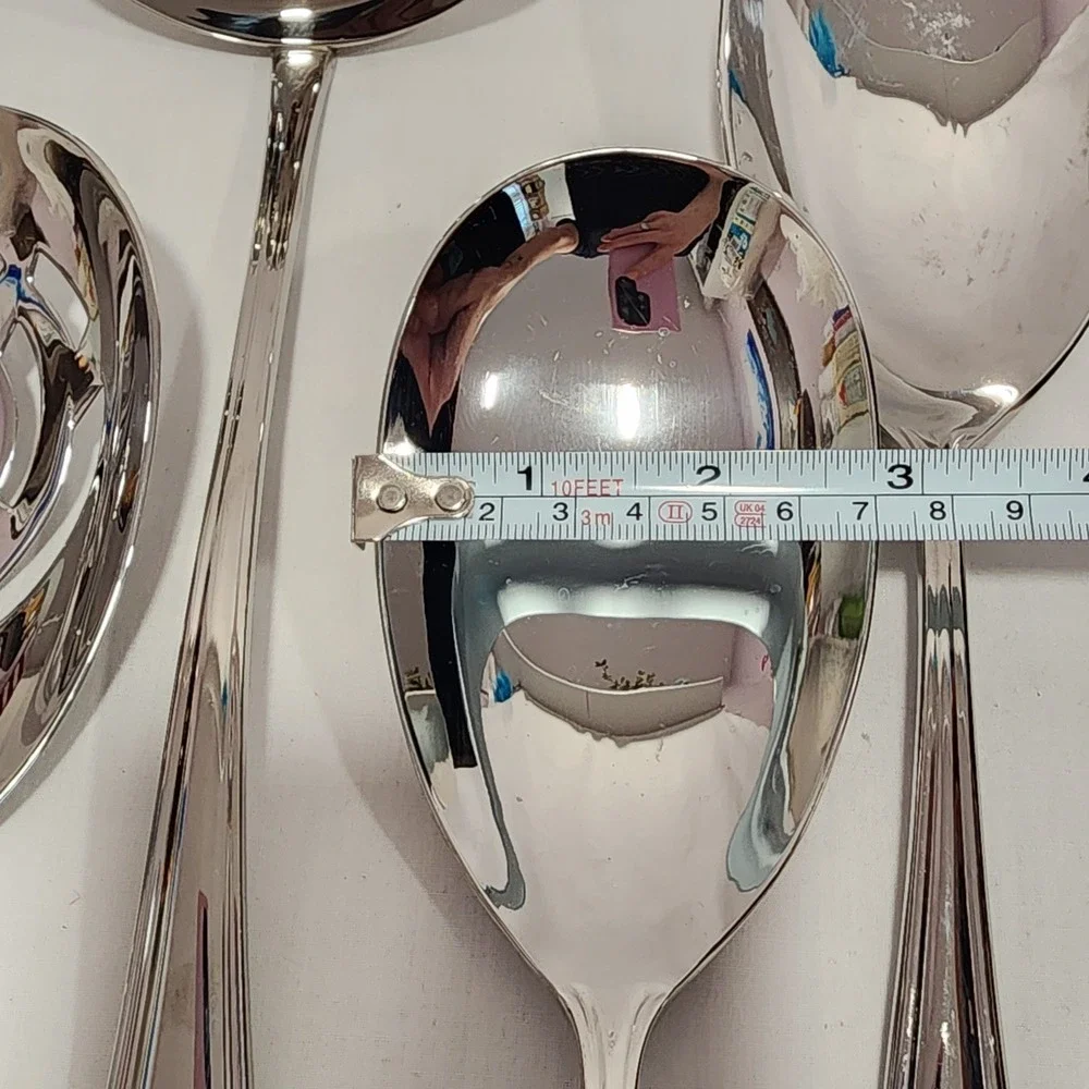 Hampton Silversmiths 18/10 Stainless Steel Serving Set 7pc Ladle Carving Boxed